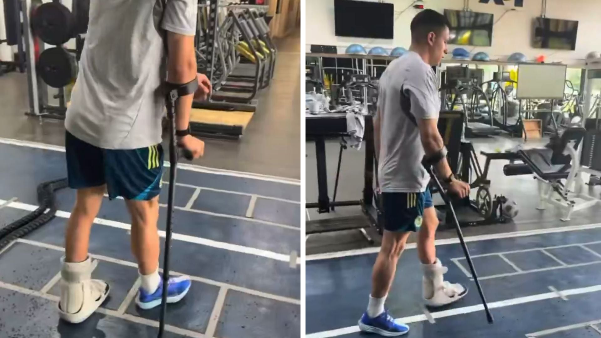 Malagón presumió que ya puede caminar (IG/ @angel_malagonv)