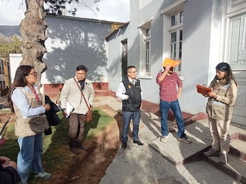 Las obras incluían el recubrimiento con cemento de muros de piedra y adobe, sin autorización previa. Difusión