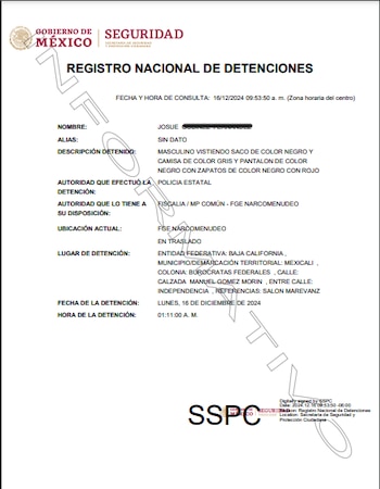 El Pitufo fue detenido durante