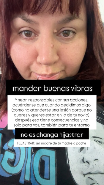 "Manden buenas vibras", pidió la comediante