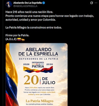 Abelardo de la Espriella - crédito @ABDELAESPRIELLA/X