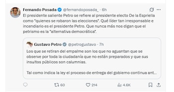 El politólogo Fernando Posada aseguró que las declaraciones de Gustavo Petro son "incendiarias" - crédito @fernandoposada/X