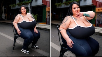 Ella es Emma, la mujer que tiene los senos más grandes de Colombia: es talla 46K