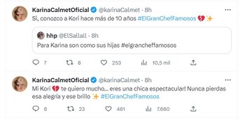Karina Calmet y su despedida