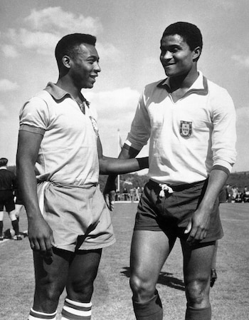 Eusébio da Silva Ferreira llevó a Portugal a la elite del fútbol mundial antes de la llegada de Cristiano Ronaldo (AP Photo, File)