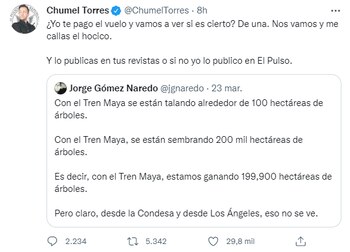Torres retó a un simpatizante