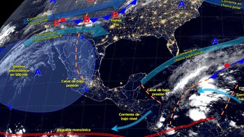 Estos sistemas meteorológicos influirán hoy