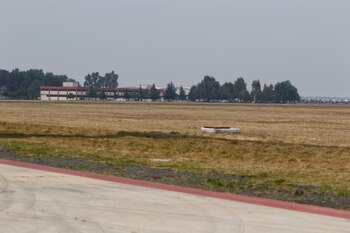 Terrenos en la base militar de Santa Lucía, en dónde se construirá el nuevo Aeropuerto de la Ciudad de México FOTO: ISAAC ESQUIVEL /CUARTOSCURO