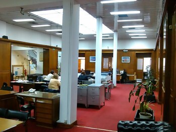 Así eran las oficinas de