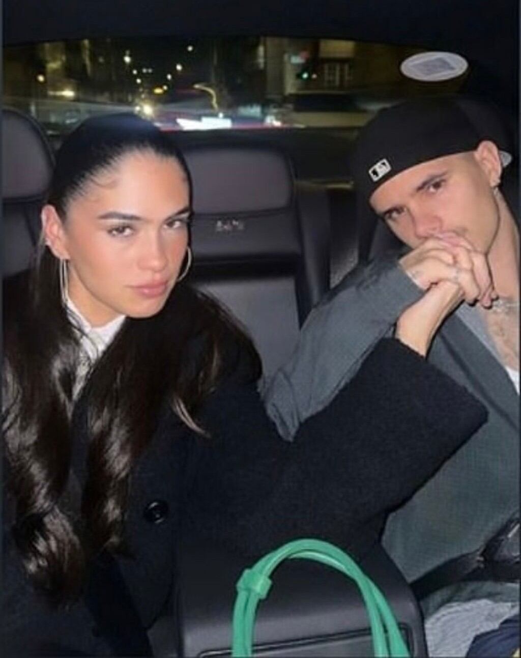 La modelo Kim Turnbull, hoy pareja de Romeo, habría sido brevemente novia de Brooklyn a los 16 años.(Instagram/Romeo Beckham)