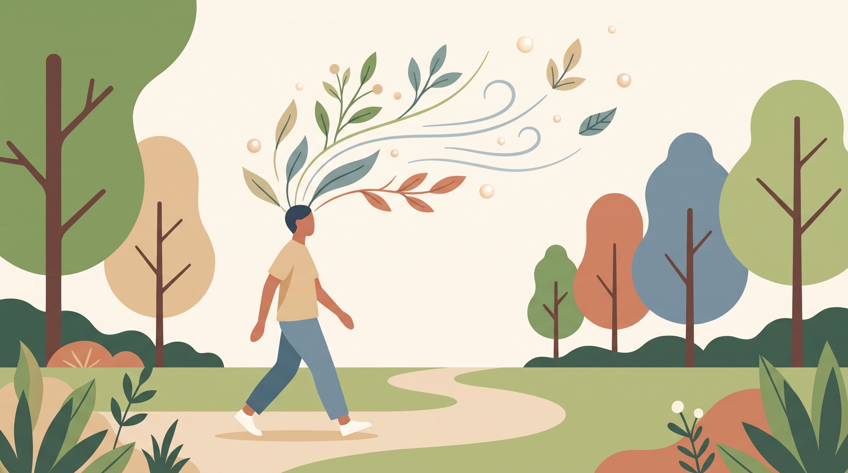 La meditación caminando combina el movimiento consciente con la atención plena en la respiración, el cuerpo y el entorno (Imagen Ilustrativa Infobae)