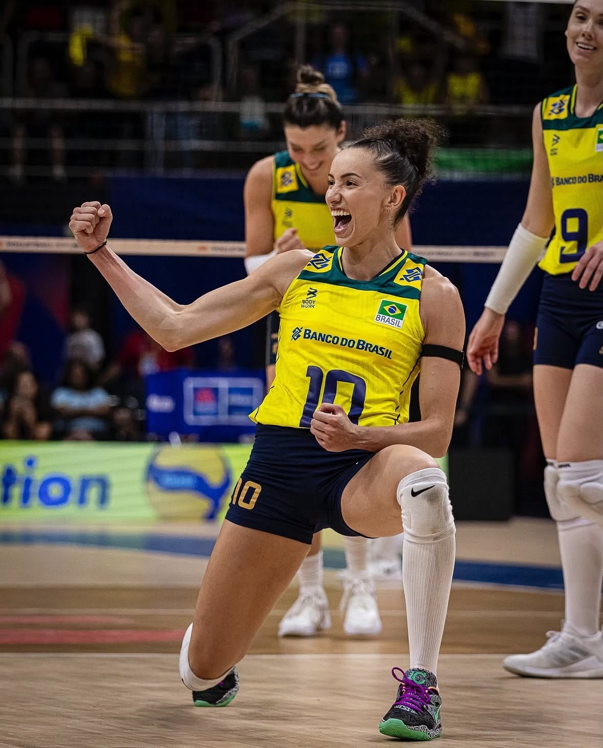 Gabi Guimaraes es la líder y capitana de la selección de vóley de Brasil. Crédito: Vitória Antunes