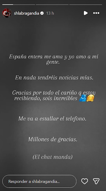 Comunicado compartido por José Labrador