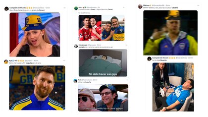 Los mejores memes del triunfo sobre la hora de Boca ante Trinidense por la Sudamericana: la jerarquía de Cavani, lo más destacado