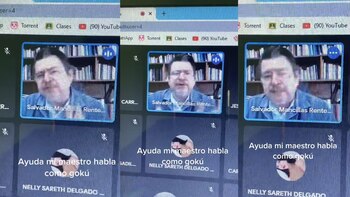 Maestro habla como Goku y