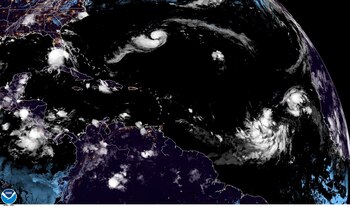 Imagen satelital cedida por la