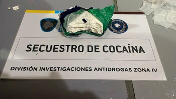 El ladrillo de cocaína que