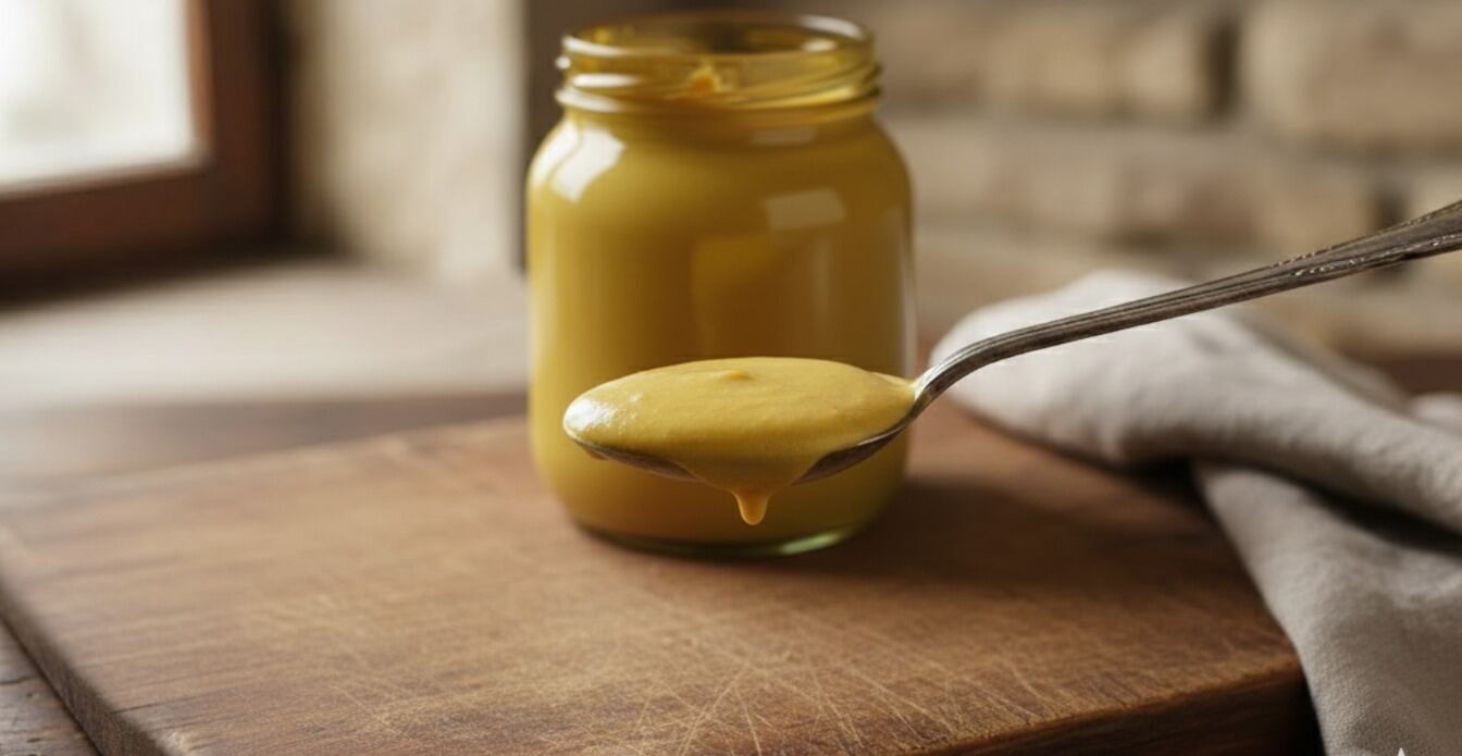 Una cucharada de mostaza aporta omega-3 beneficioso para el corazón y, según estudios preliminares, podría ayudar a regular el azúcar en sangre (Imagen Ilustrativa Infobae)