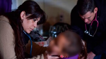 Karem Aráoz, durante sus primeras