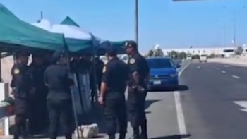 Especial vigilancia entre los hitos 14 y 18, rutas frecuentes de tráfico de personas.