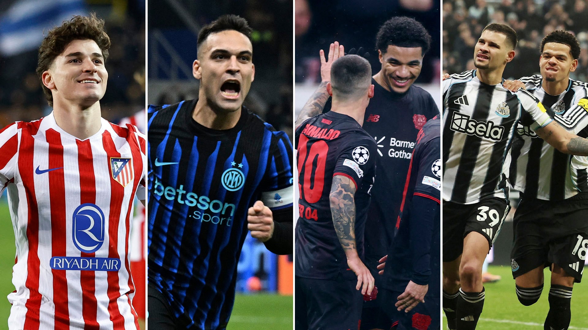 Futbolistas de Atlético Madrid, Inter, Liverpool y Newcastle United se preparan para los emocionantes encuentros de la UEFA Champions League del martes. (.)
