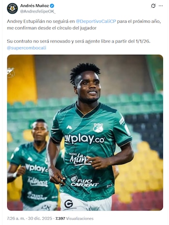 Post de Andrés Muñoz sobre