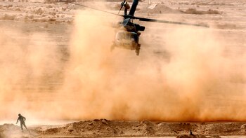 Se estrelló un helicóptero de