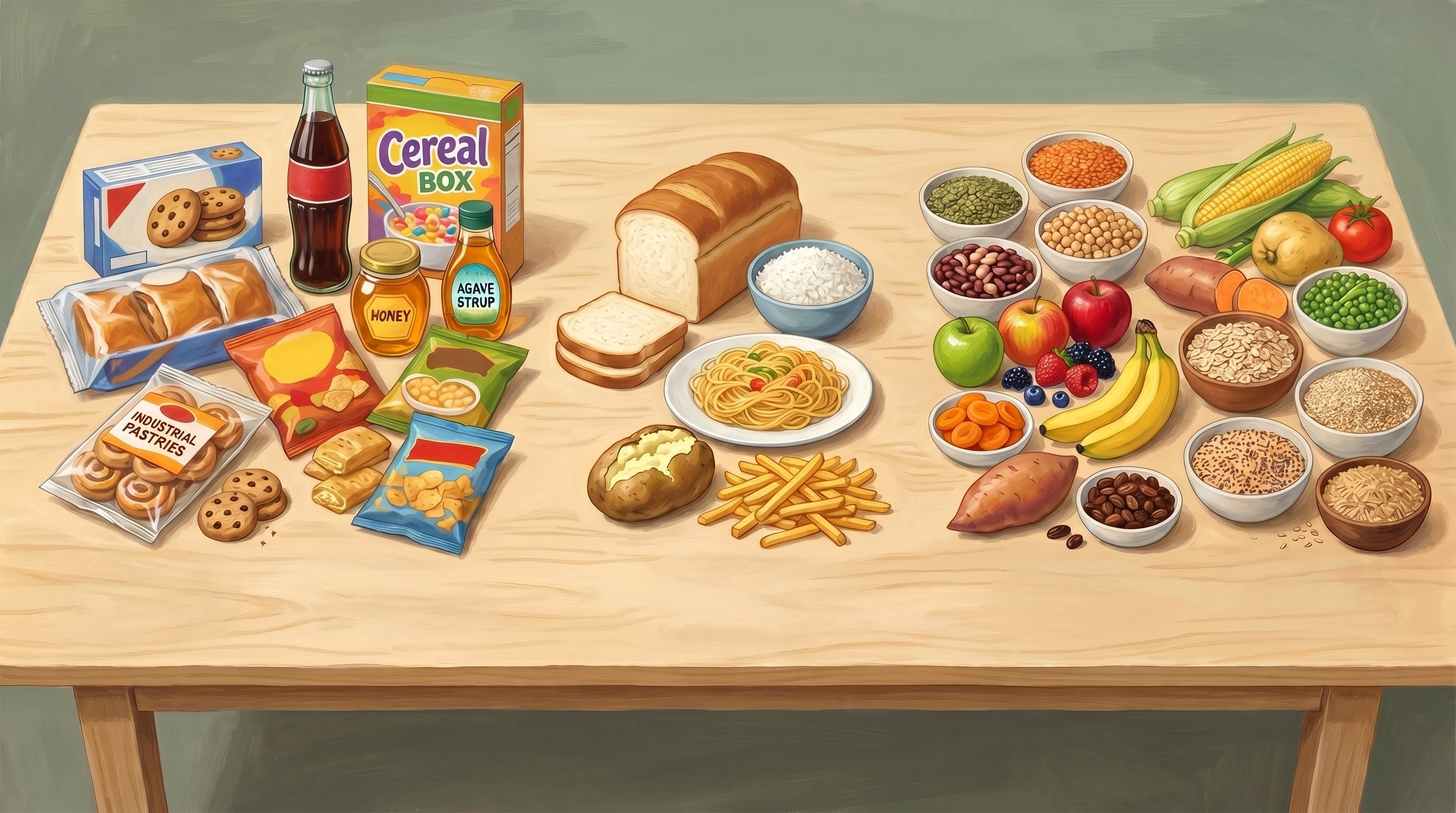 Los carbohidratos generan dudas en la alimentación saludable porque su efecto en el organismo depende de su procedencia y composición (Imagen Ilustrativa Infobae)