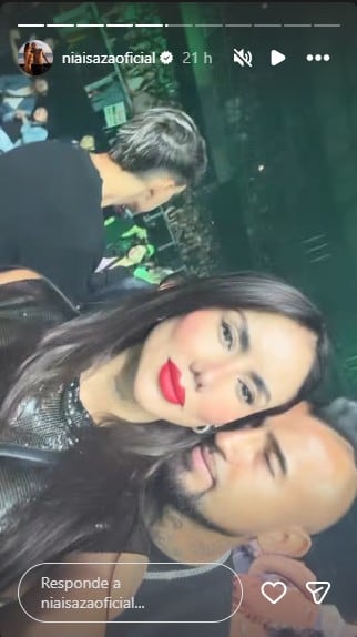 Arturo Vidal y su pareja, la colombiana Sonia Isaza, asistieron al concierto de Kapo en Chile - crédito @niaisazaoficial/Instagram
