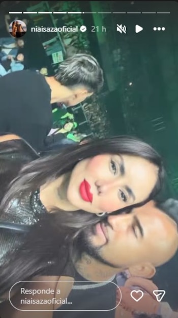 Arturo Vidal y su pareja, la colombiana Sonia Isaza, asistieron al concierto de Kapo en Chile - crédito @niaisazaoficial/Instagram