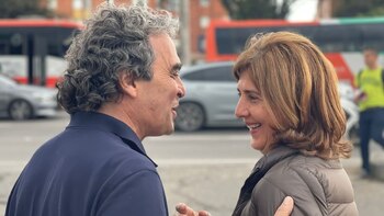 María Ángela Holguín, partner of