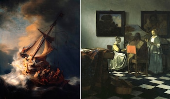 Dos de las obras robadas