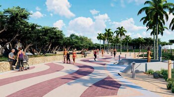 El parque North Beach Oceanside,