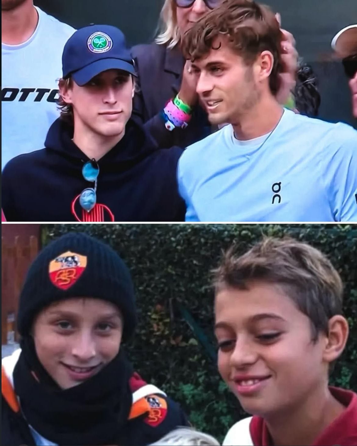 La etapa de Flavio Cobolli en la Roma también consolidó su amistad con Edoardo Bove, con quien mantiene contacto diario (Instagram/@flavio_cobbo)