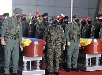 El servicio fúnebre de dos de los militares venezolanos que cayeron en Apure en marzo 2021