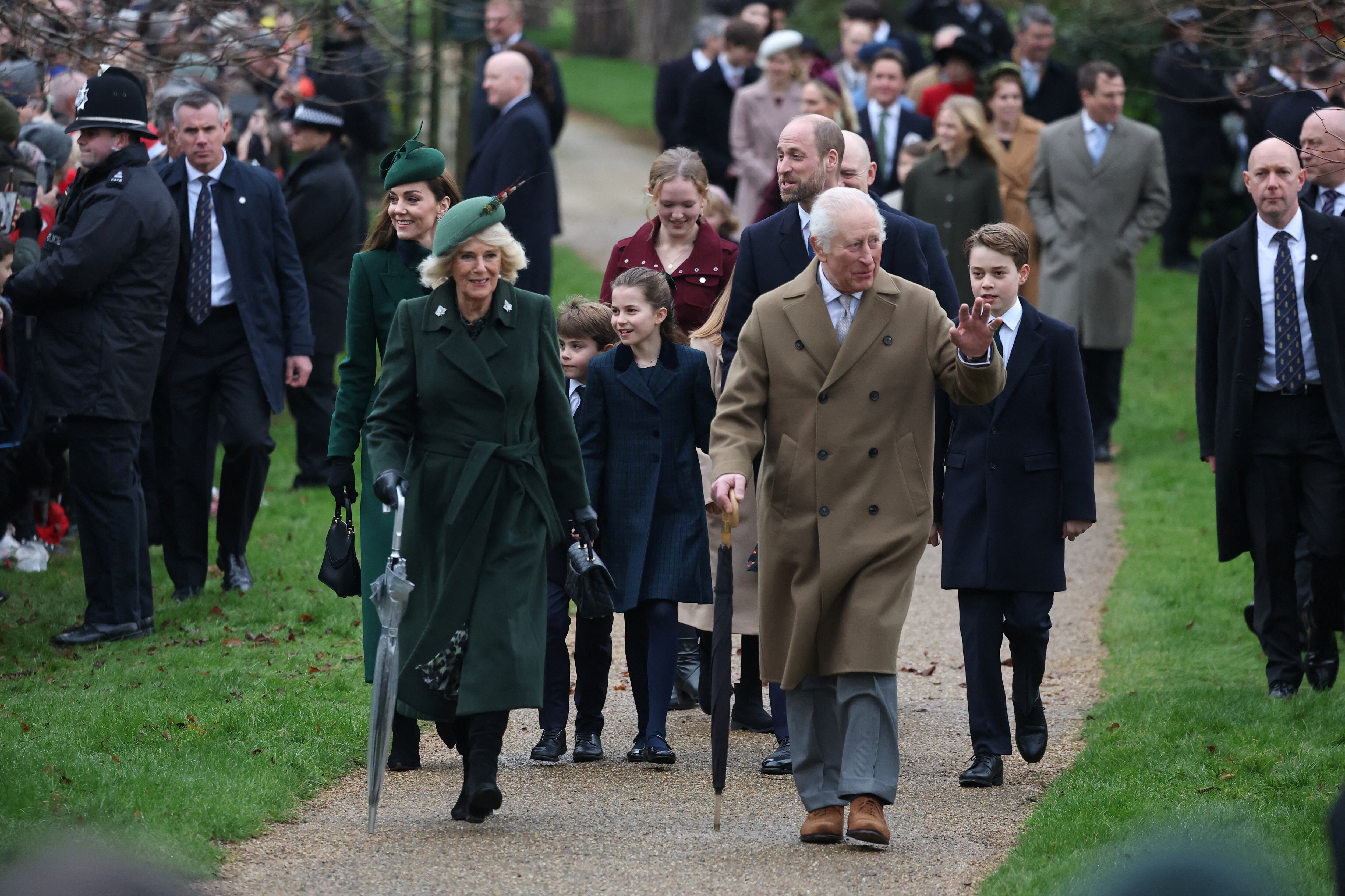 La familia real británica, en Sandringham las pasadas navidades. (REUTERS/Toby Melville)