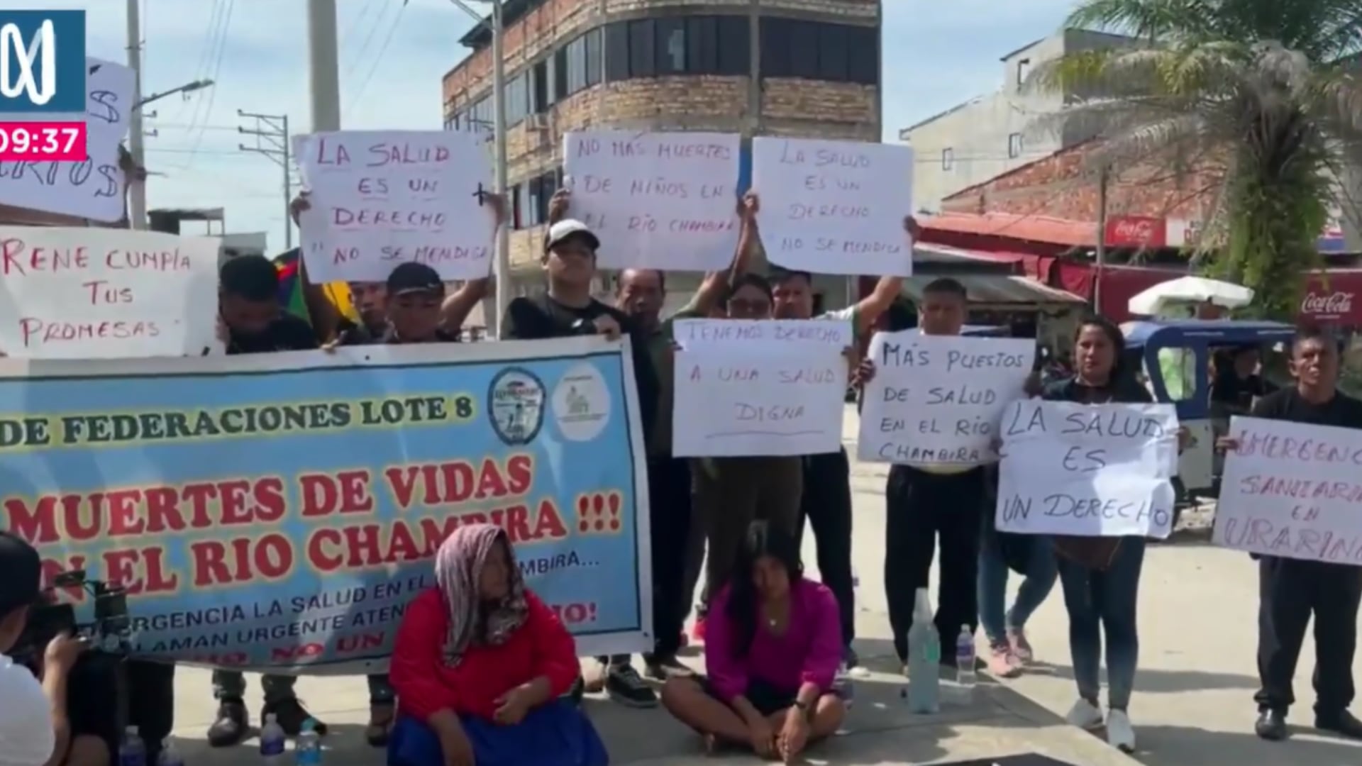 Loreto en alerta: protestan por muertes infantiles por tosferina en la cuenca del río Chambira. Foto: Canal N