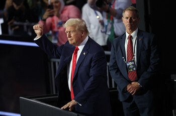 El candidato presidencial republicano de