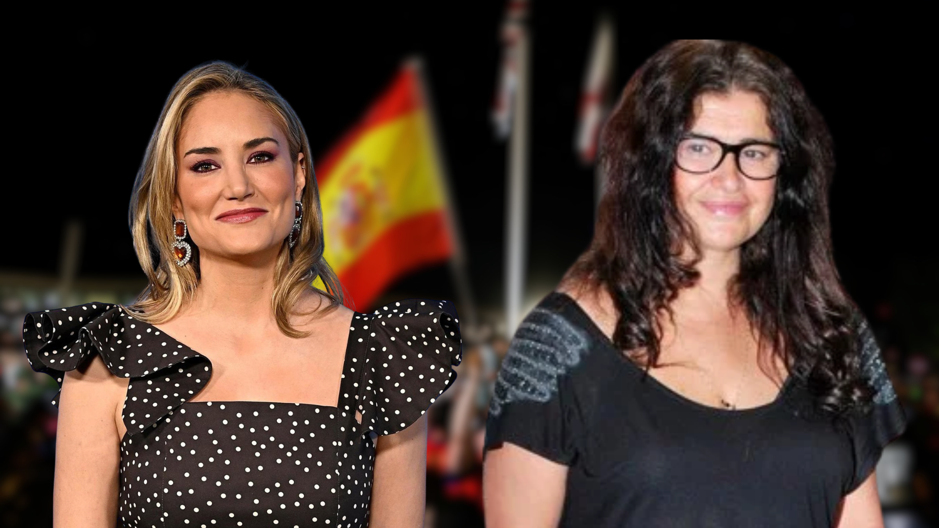 Lucía Etxebarría y Alba Carrillo se pelean por X. (Montaje Infobae)