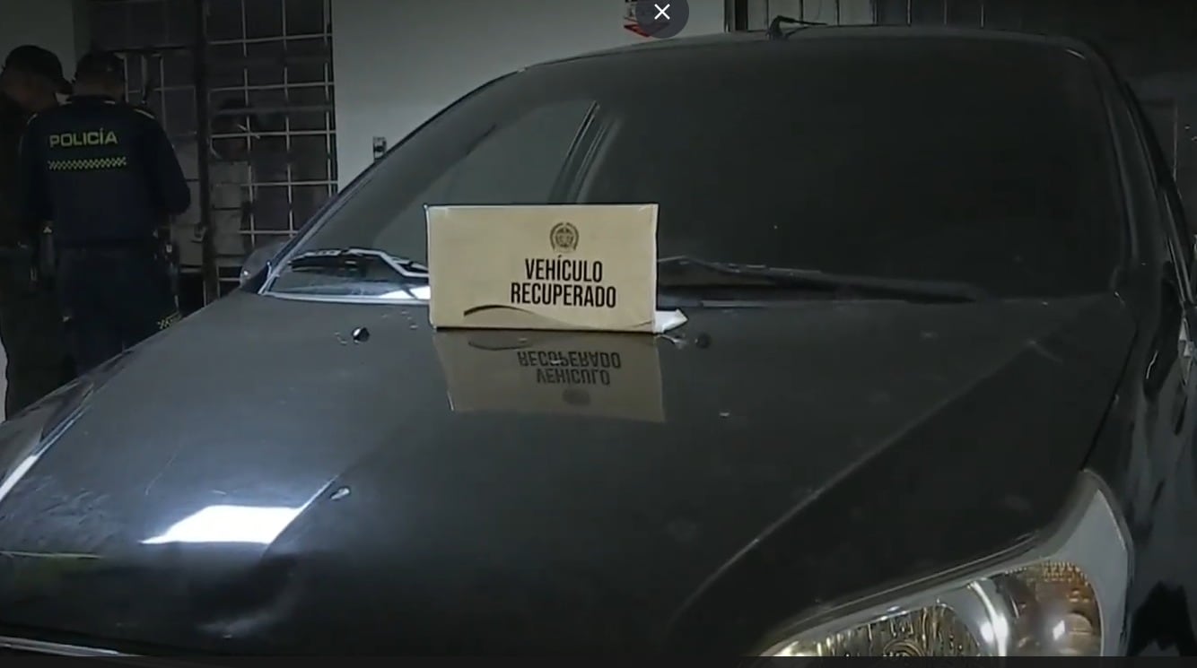 Intento de robo de vehículo en Bogotá dejó dos personas capturadas - crédito captura de pantalla Citytv