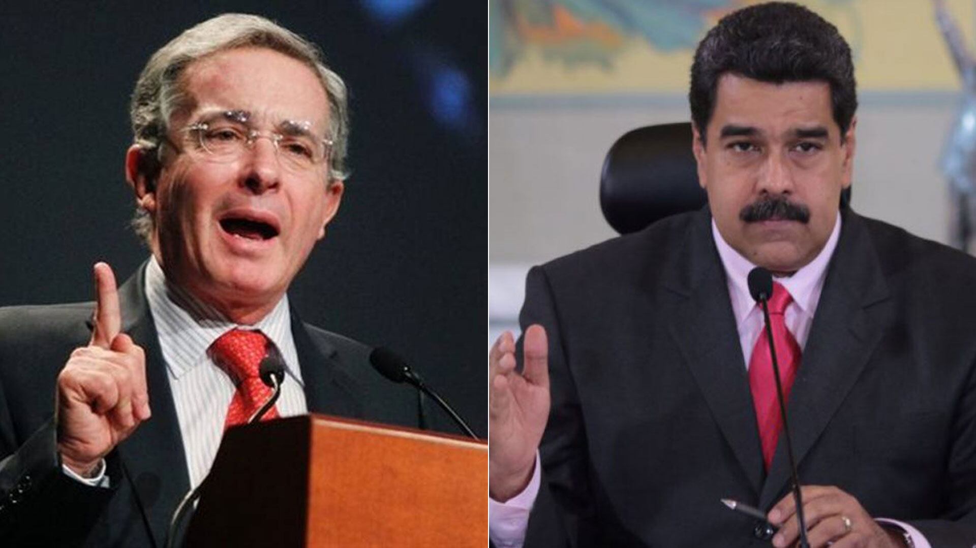 Álvaro Uribe y Nicolás Maduro - crédito redes sociales