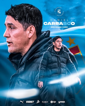 Daniel Carrasco fue anunciado como director técnico de Sporting Cristal.