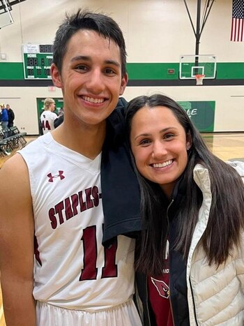 Sivert Klefsaas y su madre