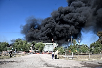 Incendio en Francisco Álvarez