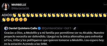 Pantallazo de la publicación de