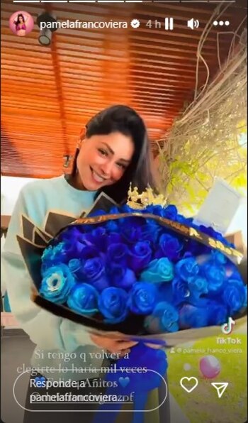 Pamela Franco y Christian Domínguez