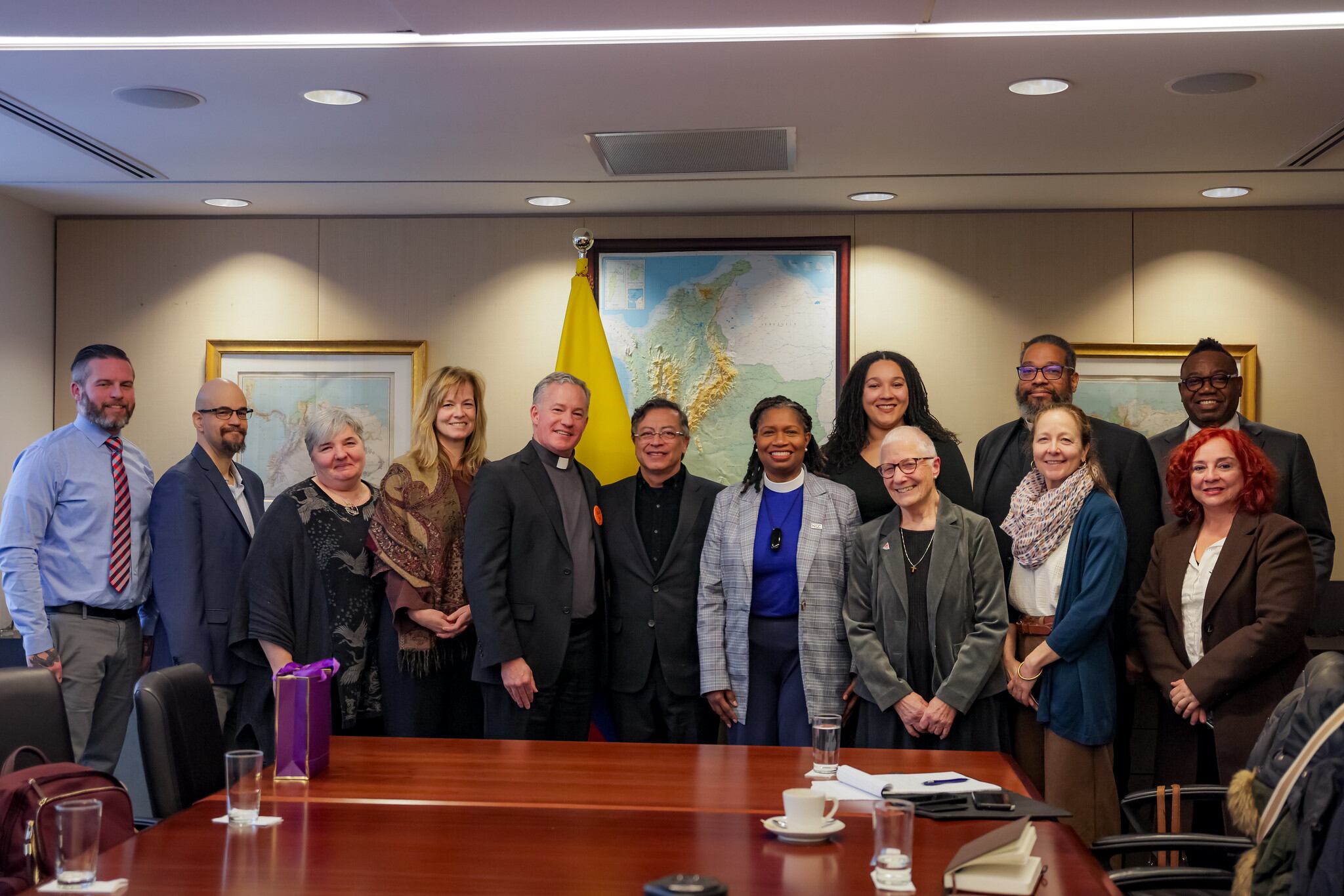 El presidente Gustavo Petro se reunió con líderes eclesiásticos - crédito Joel González/Presidencia/Flickr