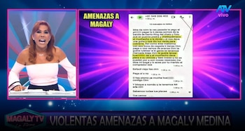Magaly Medina presenta denuncias tras recibir amenazas: “Sabemos tus placas y tus carros”. Captura: Magaly TV La Firme.