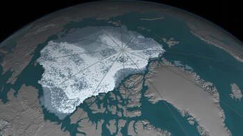 El hielo marino ártico más