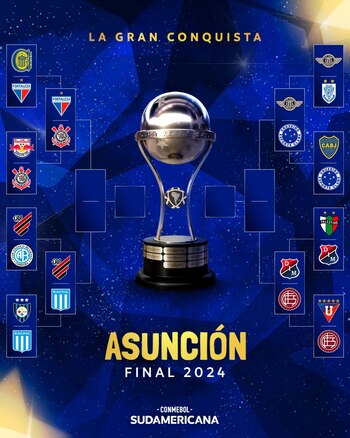 Así se llevarán los cruces de Copa Sudamericana 2024 - crédito @Sudamericana / X